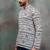 Grey color khadi-moubani print premium designer festive wear short kurta only