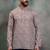 Brown color cotton print premium designer festive wear short kurta only