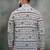 Grey color khadi-moubani print premium designer festive wear short kurta only