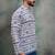 Purple color khadi-moubani print premium designer festive wear short kurta only