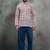 Purple color khadi-moubani print premium designer festive wear short kurta only