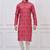 Pink coton print premium designer festive wear kurta pyjama set