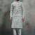 Green khadi-moubani print premium designer festive wear kurta pyjama set