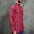 Pink color cotton print premium designer festive wear short kurta only