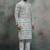 Green khadi-moubani print premium designer festive wear kurta pyjama set