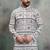 Grey khadi-moubani print premium designer festive wear kurta pyjama set