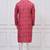 Pink coton print premium designer festive wear kurta pyjama set