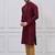 Maroon silk premium designer festive wear kurta pyjama set
