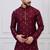 Maroon silk premium designer festive wear kurta pyjama set