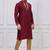 Maroon silk premium designer festive wear kurta pyjama set