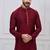 Maroon silk premium designer festive wear kurta pyjama set