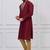 Maroon silk premium designer festive wear kurta pyjama set