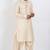 Beige viscose ps premium designer festive wear pathani set