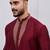 Maroon silk premium designer festive wear kurta pyjama set