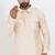 Beige viscose ps premium designer festive wear pathani set
