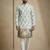 Multicolor mix cotton with schiffli work & digital print premium designer festive wear kurta trouser set