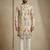 Multicolor mix cotton with schiffli work & digital print premium designer festive wear kurta trouser set