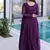Purple Crunchy with Beads embroidery work long kurti