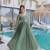 Green Crunchy with Beads embroidery-work long kurti