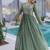 Green Crunchy with Beads embroidery-work long kurti