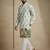 Multicolor mix cotton with schiffli work & digital print premium designer festive wear kurta trouser set