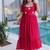 Pink Fendi Silk With Beads Embroidery Work Long Kurti