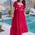 Pink Fendi Silk With Beads Embroidery Work Long Kurti
