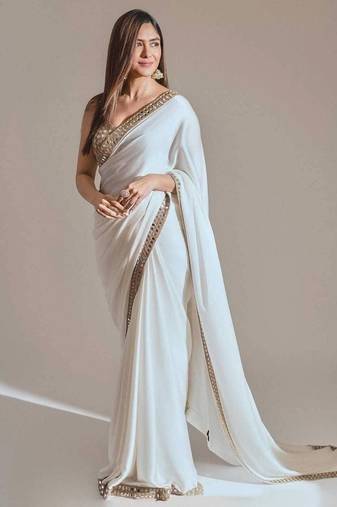 Rangoli Silk Real mirror work Women's Saree With Blouse Set 