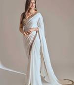 Rangoli Silk Real mirror work Women's Saree With Blouse Set 