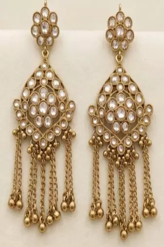 Pearl royale jharokha danglers