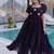 Purple Fendi Silk With Beads Embroidery Work Long Kurti