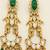 Emerald royal jharokha drop earrings