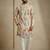 Multicolor mix cotton with schiffli work & digital print premium designer festive wear kurta trouser set