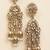 Antique gold & polki jhumka dangler earrings