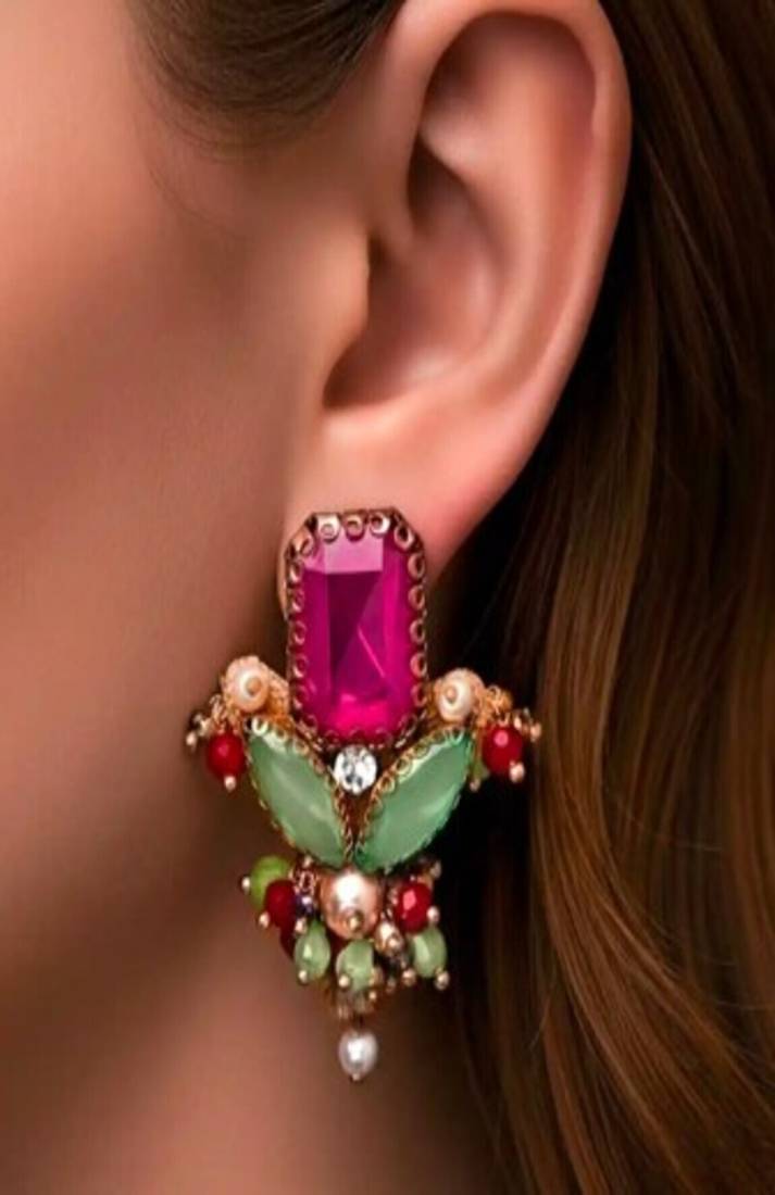 The enchanted garden mosaic studs