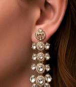 The noor-ul-ain tiered polki dangles