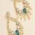 Emerald pearl & kundan chandbali earrings