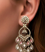 The gulabi noor chandbali jhumkas