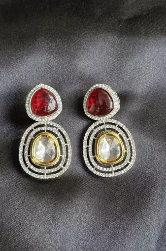 Niharika maroon earrings