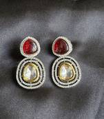 Niharika maroon earrings