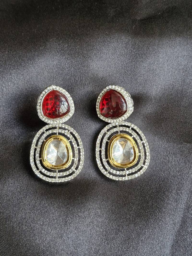 Niharika maroon earrings