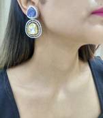 Niharika blue earrings