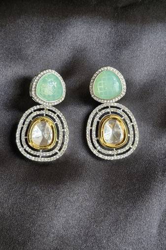 Niharika mint green earrings