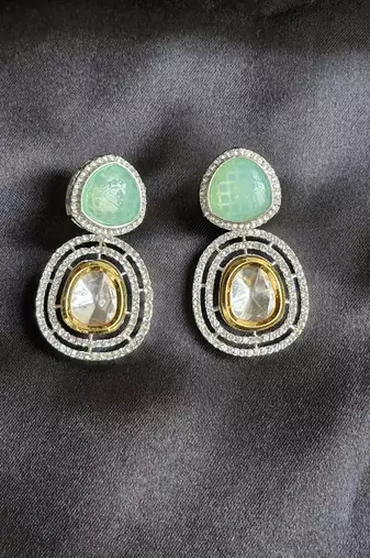 Niharika mint green earrings