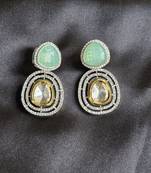Niharika mint green earrings