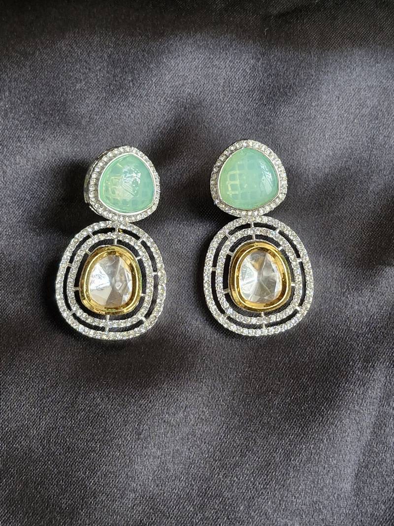 Niharika mint green earrings