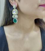Sarika green earrings