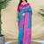 Blue Color Zari Weaving Desige Work Silk Saree