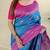 Blue Color Zari Weaving Desige Work Silk Saree