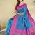 Blue Color Zari Weaving Desige Work Silk Saree
